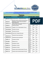 NEUROCON PRICE LIST 2023. - Table 1