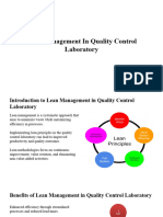 Lean Management in Quality Control Laboratory