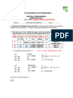 Exam 1 Termodinamica