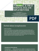 Konsep Herbal & Obat Tradisional Dalam Komplementer Kelompok 3