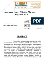 Iot based smart weighing machine node MCU ESP8266