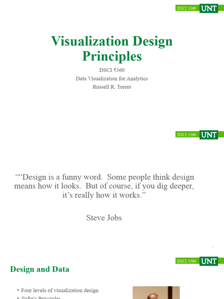 03 VisualizationDesignPrinciples Fixed | PDF | Cognition | Cognitive ...