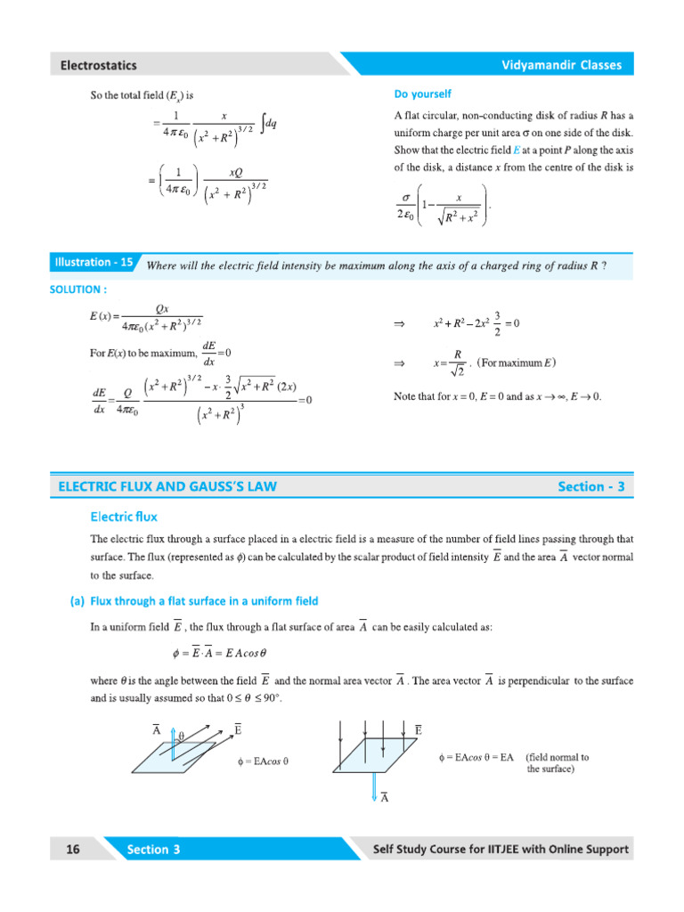 Electrostatics Section 3 | PDF