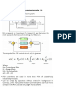 Proportional Integral Derivative Controller PID