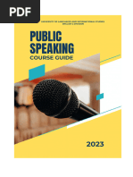 2022-2023.public Speaking. Course Guide. Level 5