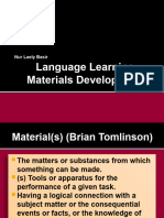 Language Learning Materials Development