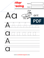 Alphabet Tracing Worksheets A Z