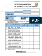 Monitoreo de La Planificación Curricular