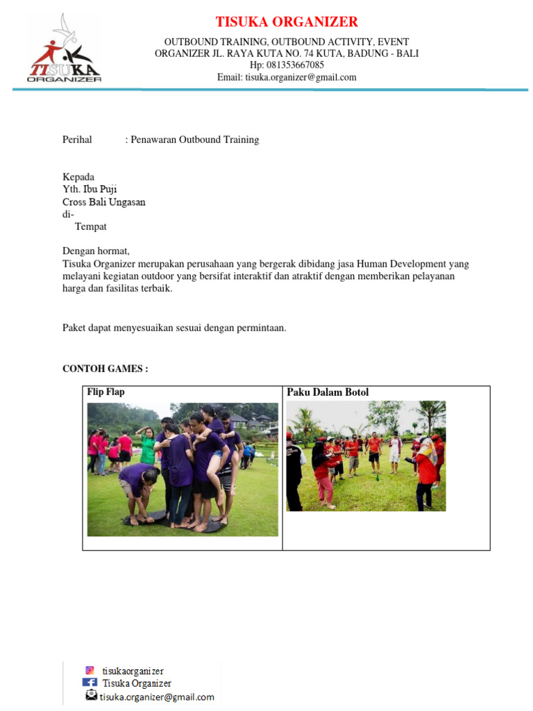 Outbound Training Offer | PDF