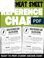 MLA Format Quick Reference Card