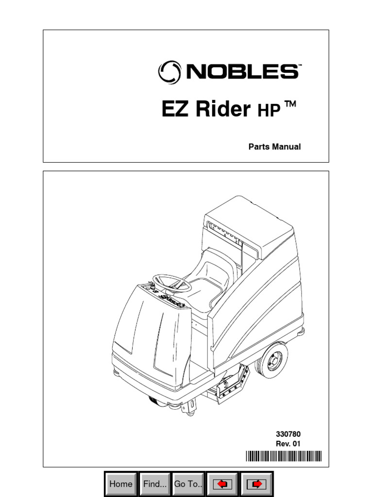Nobles EZ Rider Parts Manual | PDF | Screw | Washer (Hardware)