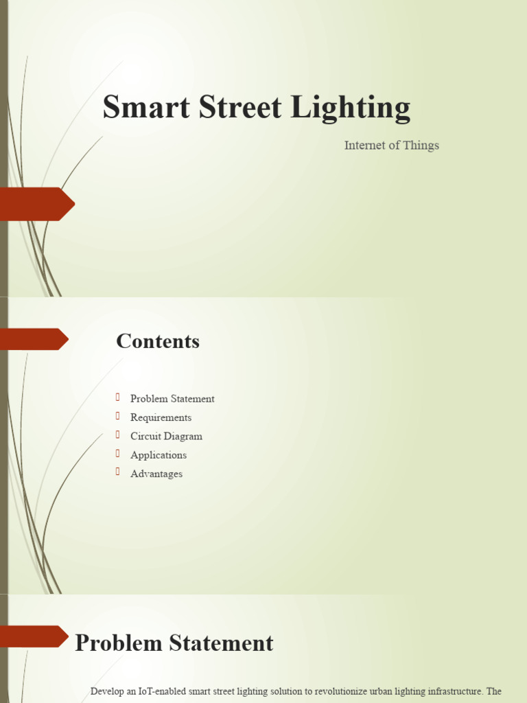 Smart Street Lighting | PDF | Internet Of Things | Infrared