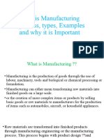 Manufacturing and Types