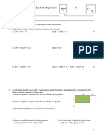 MPM2Dc Unit 4 Test Nov 2015 Blank for Exam Review