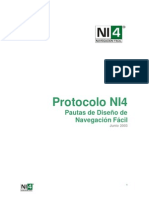 Protocolo NI4. Pautas de Diseño de Navegación Fácil