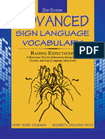 Advanced Sign Language Vocabulary Raising Expectations A Resources Text For Educators, Interpreters, Parents, and Sign... (Janet R. Coleman, Elizabeth E. Wolf)