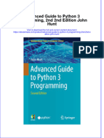Free Download Advanced Guide To Python 3 Programming 2Nd 2Nd Edition John Hunt Full Chapter PDF