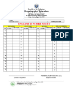 Score Sheet Edit