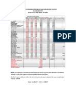 Informe Economico de La Lotizacion Gilson Toledo