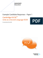 0539 Example Candidate Responses (For Examination From 2021)