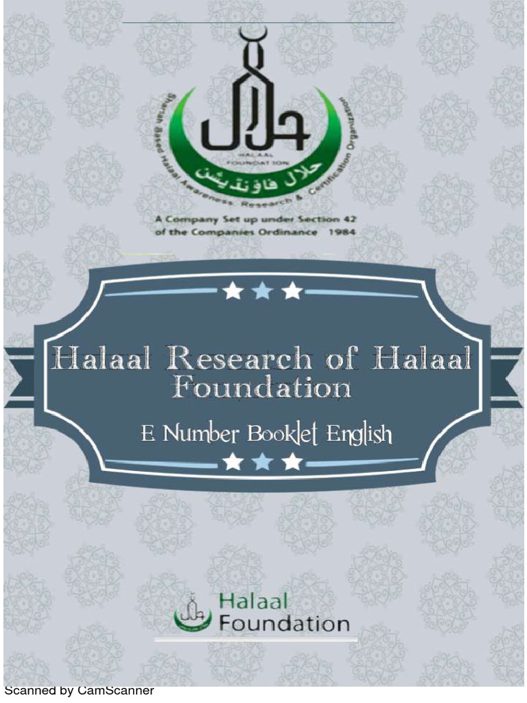 E Number Booklet English | PDF