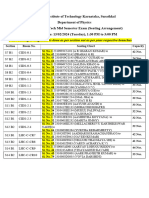 B. Tech II Semester Seating Arrangement Mid Sem Feb 2024