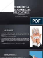 Authority & Responsibility Relationship