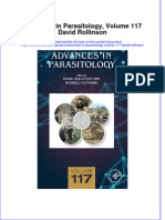 Free download Advances In Parasitology Volume 117 David Rollinson full chapter pdf epub