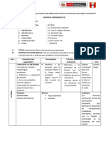 SESION DE APRENDIZAJE TUTORÌA Nº 1