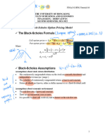 FINA2322 Tutorial 10 Notes 2023