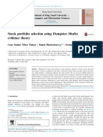 Demoster - Shafer Evidence Theory - Stock Market Portfolio