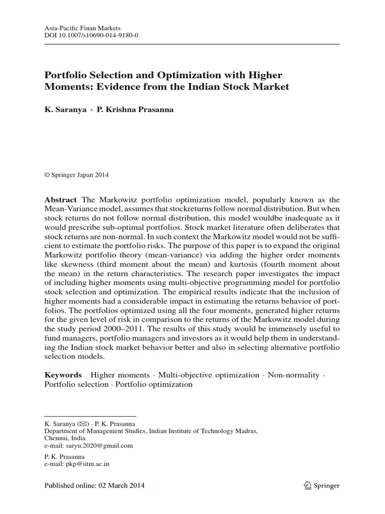 portfolio-selection-and-optimization-with-higher-moments-evidence-from