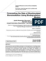 Forecasting The Rate of Biostimulated Bi