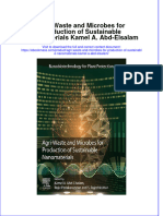 Free download Agri Waste And Microbes For Production Of Sustainable Nanomaterials Kamel A Abd Elsalam full chapter pdf epub
