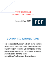 Penulisan Soal Uraian