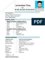 CV of Shekh Hanif