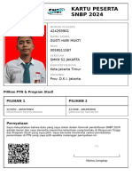 Kartu Peserta SNBP 2024: 424293901 Gusti Hari Mukti 0059511587 SMKN 52 Jakarta Kota Jakarta Timur Prov. D.K.I. Jakarta