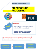 High Pressure Processing in Food Industries