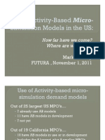 Activity-Based Demand Simulation Models in the USA