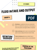 Fluid Intake and Output