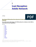 Cell Broadcast Reception Without Mobile Network: Year: 2018