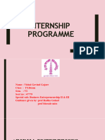 Vishal Gajare Internship Program