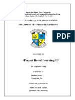 PBLII Report Format