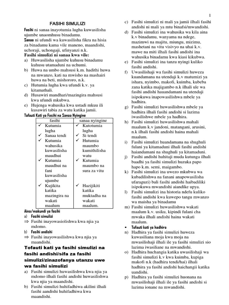 20210712081630fasihi Simulizi Notes Pdf