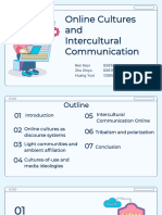 Online Culture and Intercultural Communication