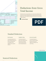 Deductions From Gross Total Income