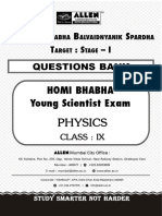 1.physics - Q.Bank - ALLEN (HBBV) - (Class-9)