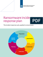 Ransomware incident response plan
