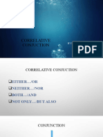 Correlative Conjuction