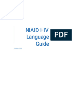NIAID HIV Language Guide - March 2020